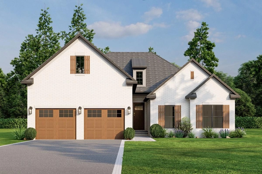 Plan 70589MK: 3-Bed House Plan with Brick Exterior and Bonus with Bath Above Garage - 1757 Sq Ft