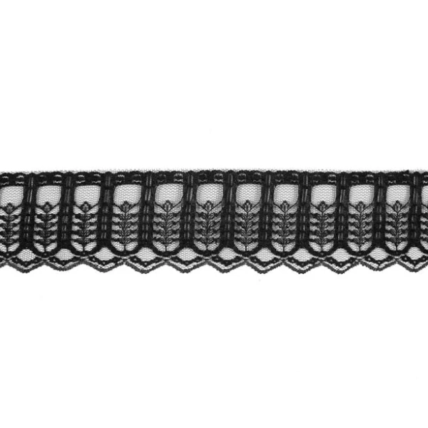 Black Fine Lace Trim