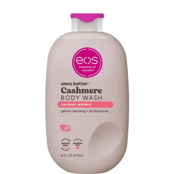 eos Shea Better Cashmere Body Wash - Coconut Waters , Creamy Gel Formula, 16 oz.