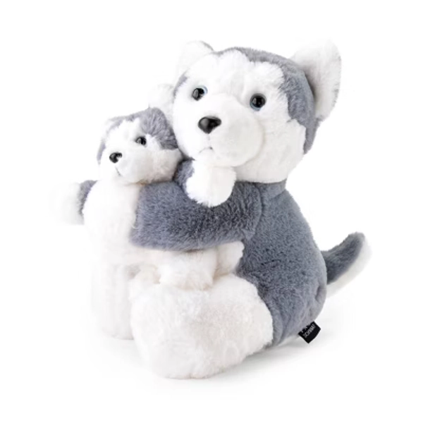 FAO Schwarz 10" Mommy and Me Husky Plush