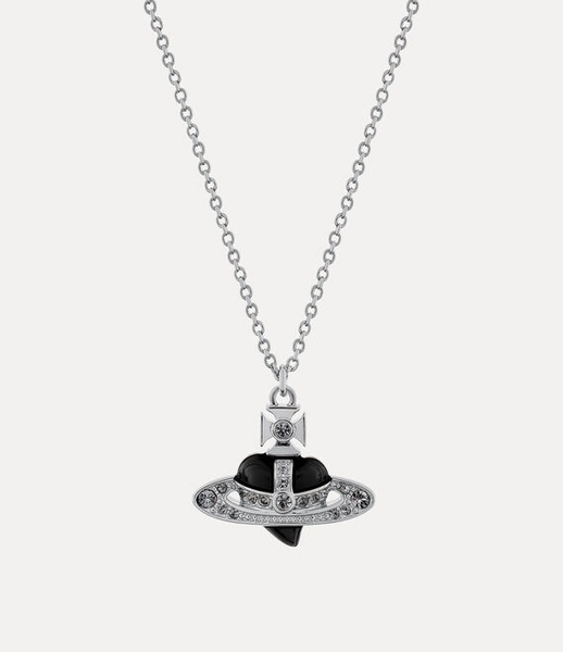 New Diamante Heart Pendant Necklace