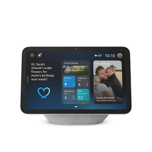 Amazon Echo Show 8, Vibrant HD 8.7" Display with Spatial Audio, Designed for Alexa+ - Glacier White (2025)