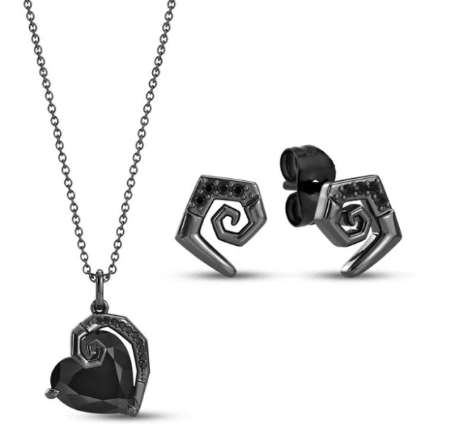 Disney Treasures The Nightmare Before Christmas Onyx & Black Diamond Gift Set in Black Rhodium