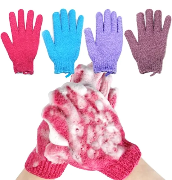 YEYIMEI Exfoliating Shower Gloves Scrubber