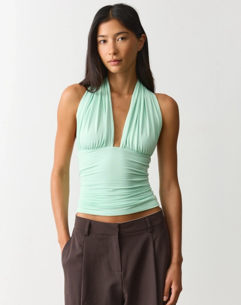 Multiwear Halter V Neck Top