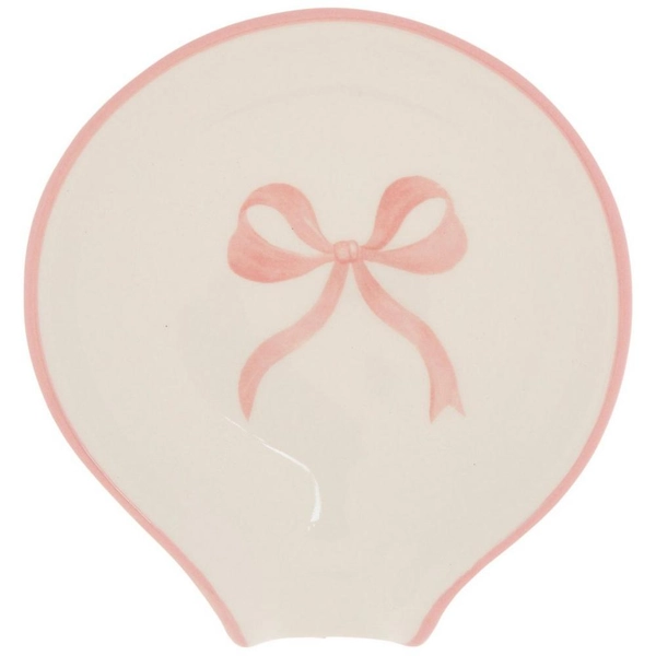 Mini Pink Bow Spoon Rest