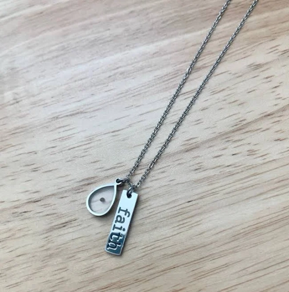 Stainless Steel Matthew 17:20 Charm