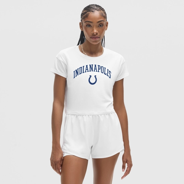 Women's Indianapolis Colts lululemon White Cates T-Shirt