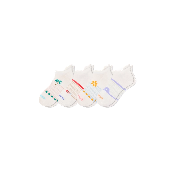 BOMBAS Women's Beach Day Ankle Sock 4-Pack