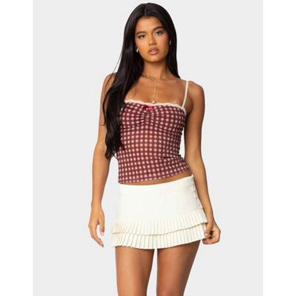 EDIKTED Checkered Top