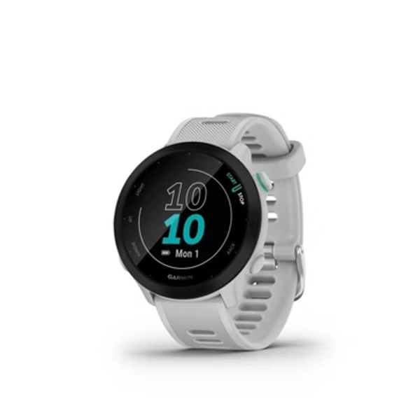 Garmin Forerunner 55 GPS Running Smartwatch - White