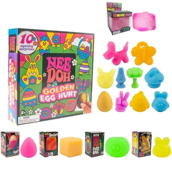 NeeDoh Golden Egg Hunt Mystery 10-Pack
