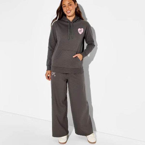Women's Olivia Rodrigo Hooded Graphic Pullover Sweatshirt - Gray