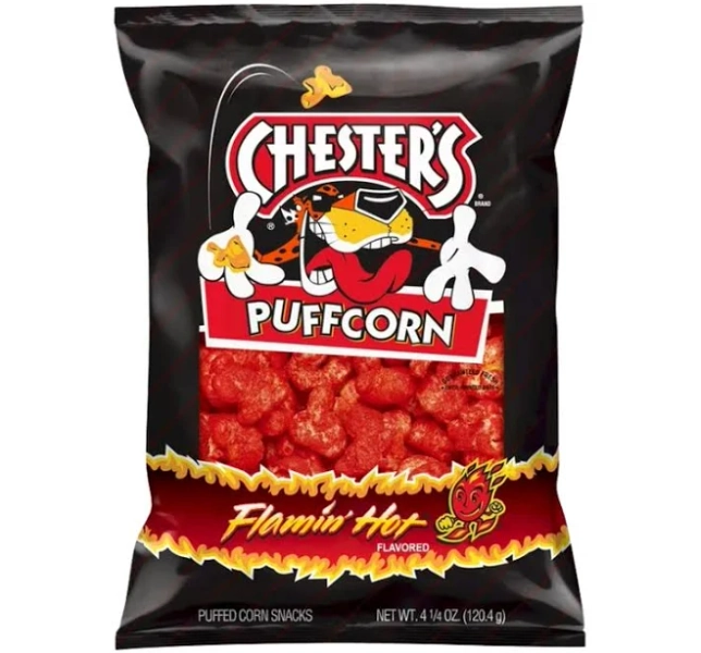Chester's Puffcorn Flamin Hot