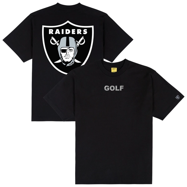 Men's Las Vegas Raiders GOLF WANG Black Motto T-Shirt