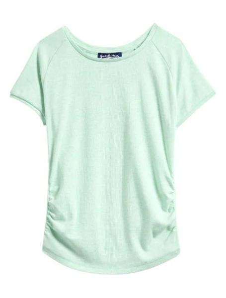 Freshman Kids' Ruched Cap Sleeve T-Shirt