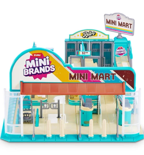 Mini Brands Retro Grocery Mini Mart Series 1 Collectible Playset