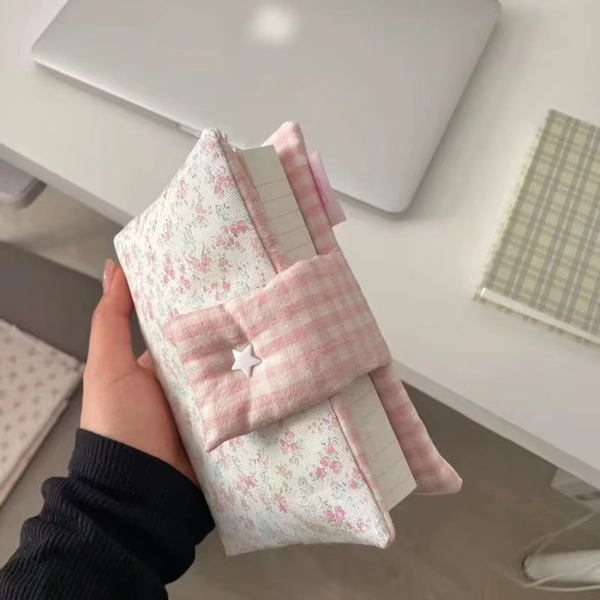 A5 A6 Handmade Floral Jacket Book Cover Original Book Cover Portable Ledger, Notepad, Diary Protection Cover - AliExpress 21