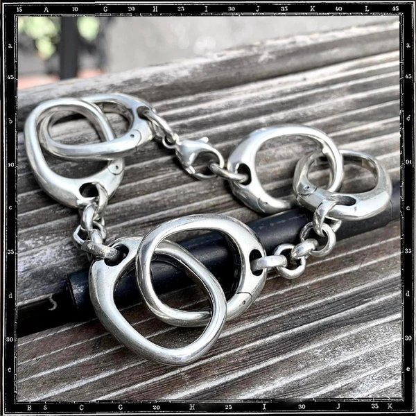 Small Handcuff Bracelet - sterling silver
