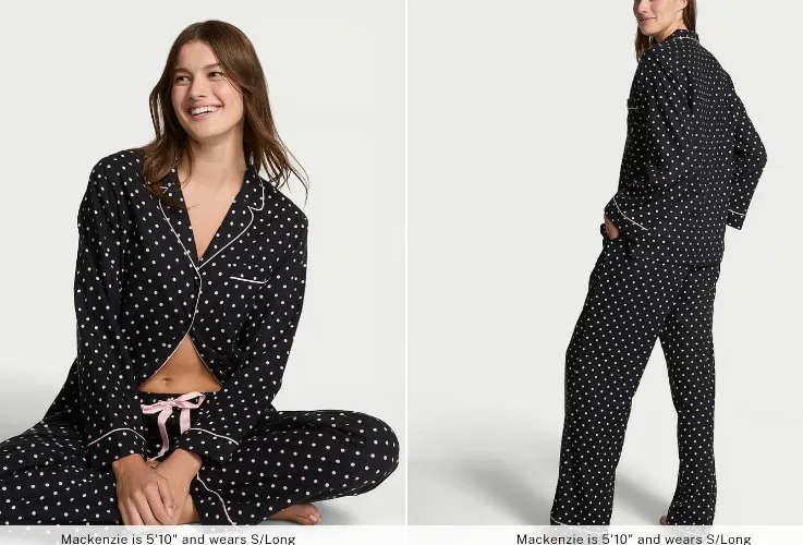 Buy Flannel Long Pajama Set - Order Pajamas Sets online 5000000360 - Victoria's Secret US