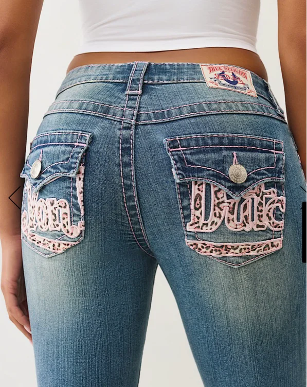 

TRUE RELIGION X VON DUTCH BECCA MID RISE BIG T BOOTCUT JEAN - Medium Wash | True Religion

