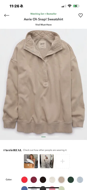 Aerie Oh Snap! Sweatshirt