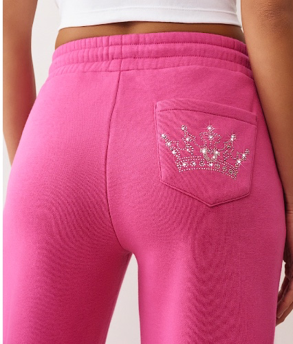 

CRYSTAL CROWN RELAXED CROPPED HOODIE  | True Religion

