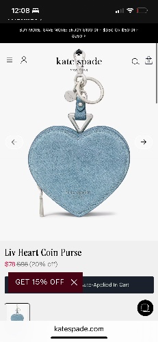 Liv heart coin purse