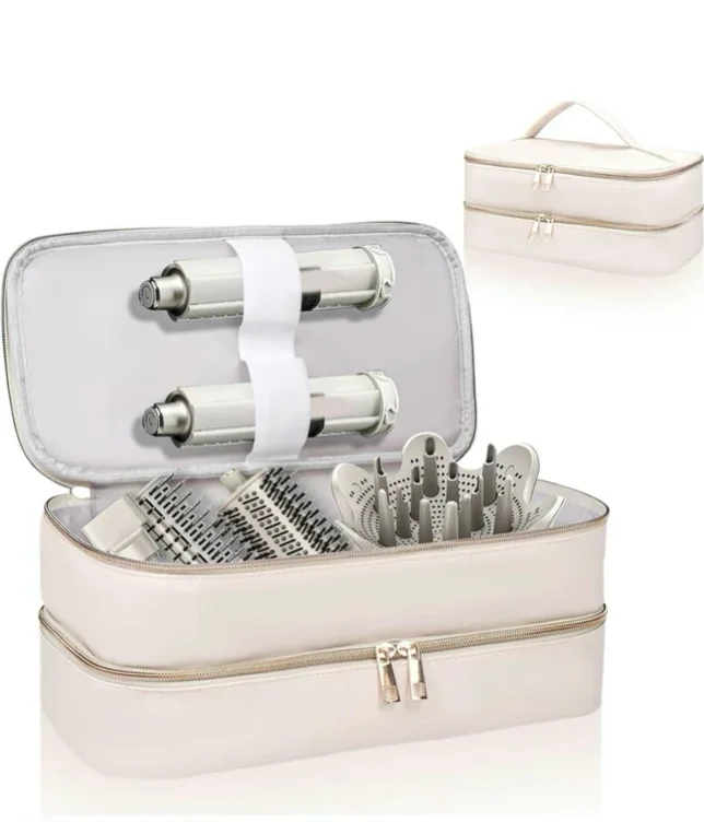 Dual-Layer Hair Dryer Carrying Case with Compartments, Trave - TikTok Shop