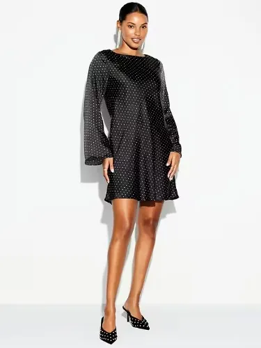 The Occasion by Old Navy Satin Flare-Sleeve Mini Dress | Old Navy