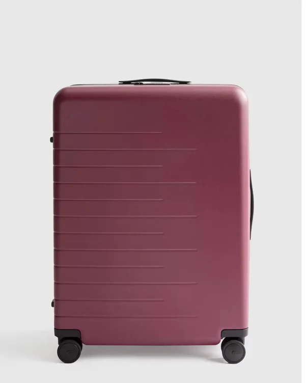 Large Check-In Suitcase in Wine