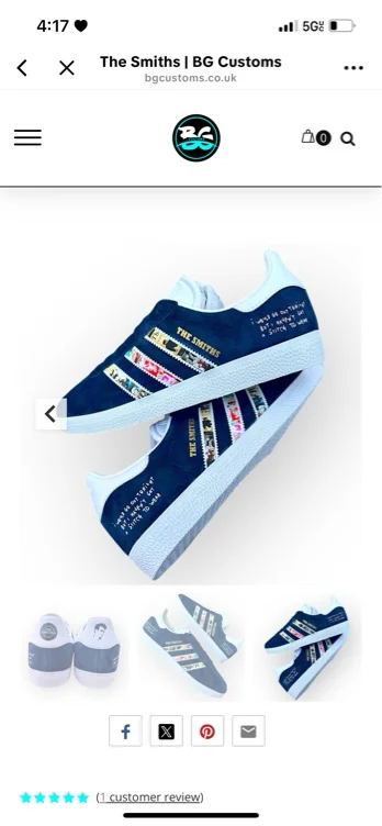 smiths shoes from ( BG customs website)
