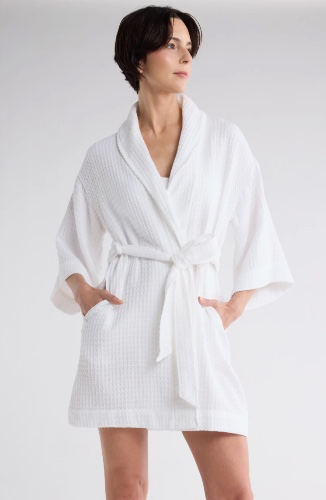NORDSTROM RACK Cotton Waffle Knit Robe
