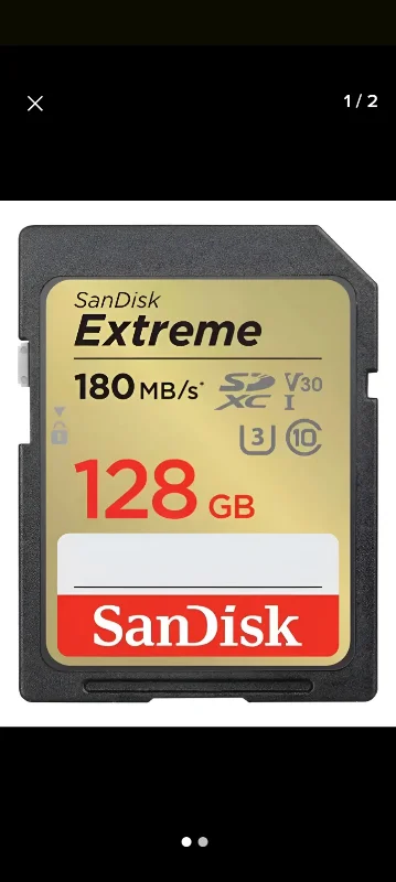 Tarjeta De Memoria Sandisk Extreme 128gb