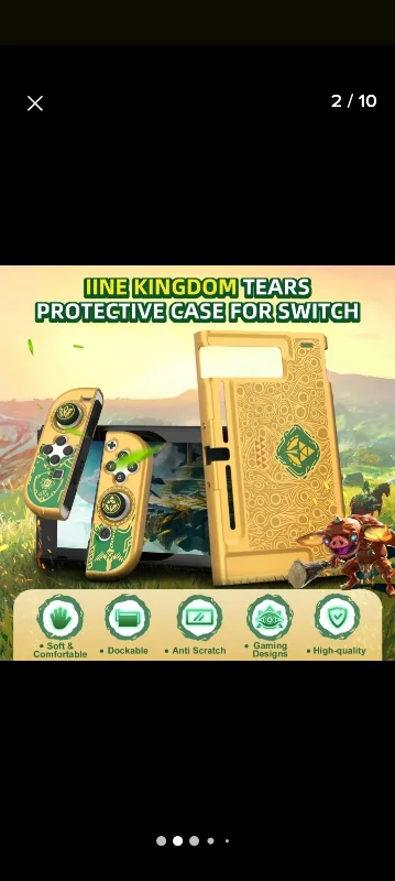 Carcasa Zelda Tears Of The Kingdom Para Nintendo Switch Normal
