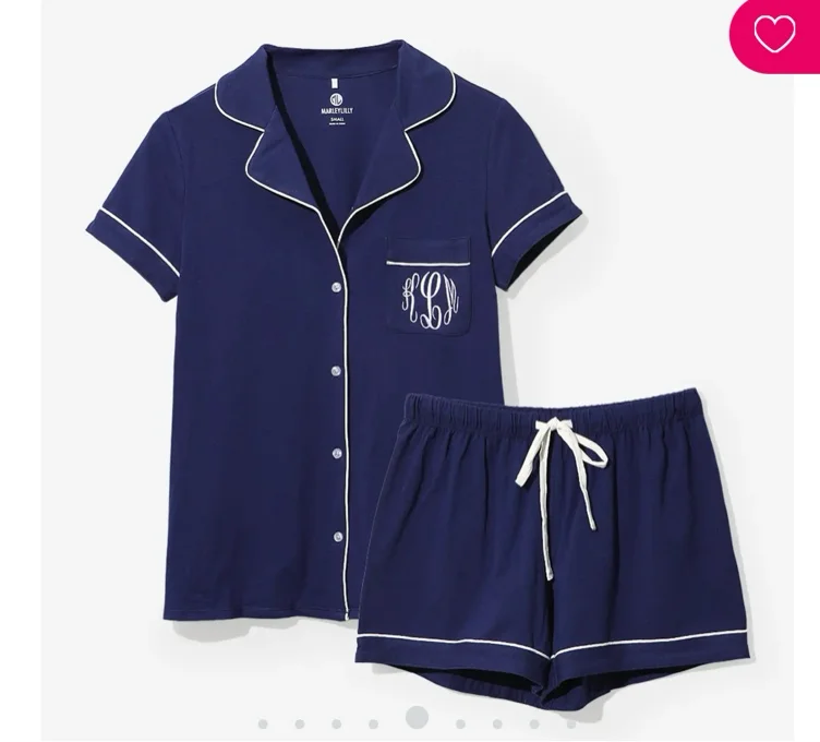Monogrammed Classic Sleep Set