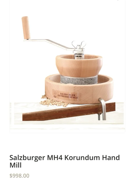 Salzburger MH4 Korundum Hand Mill – Skippy Grain Mills Australia