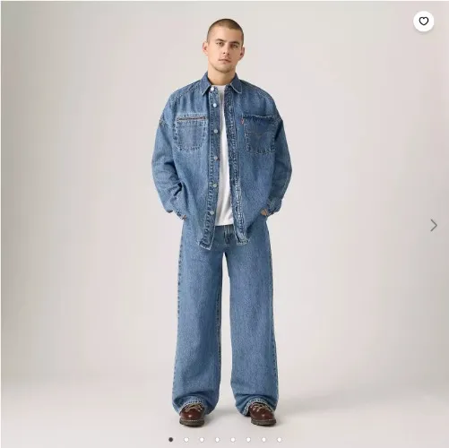 LEVI -Twisted Baggy Wide Leg Men's Jeans