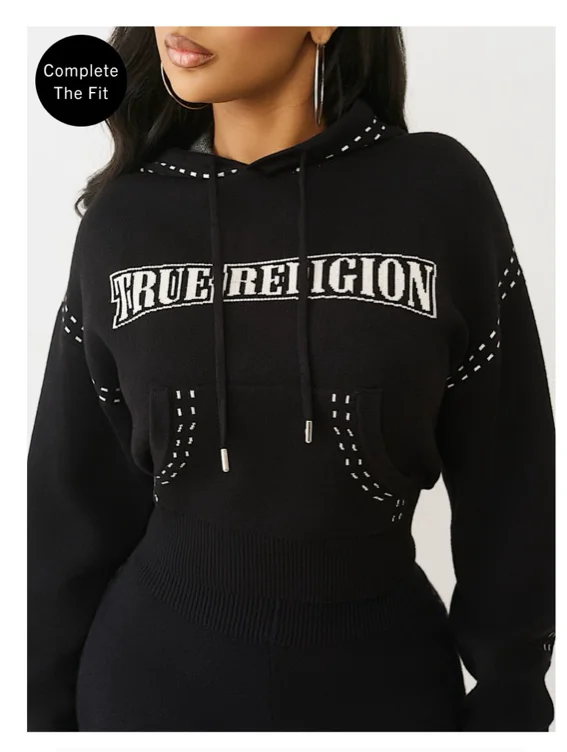 

LOGO PULLOVER SWEATER HOODIE | True Religion

