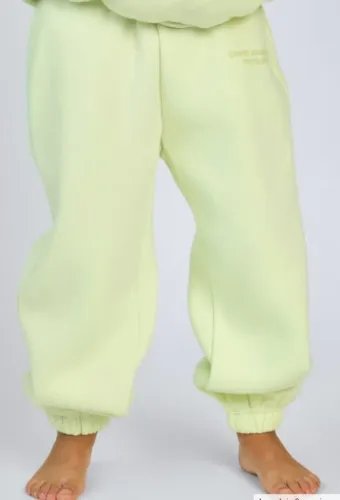 Pastel Kids Sweatpants- Honeydew