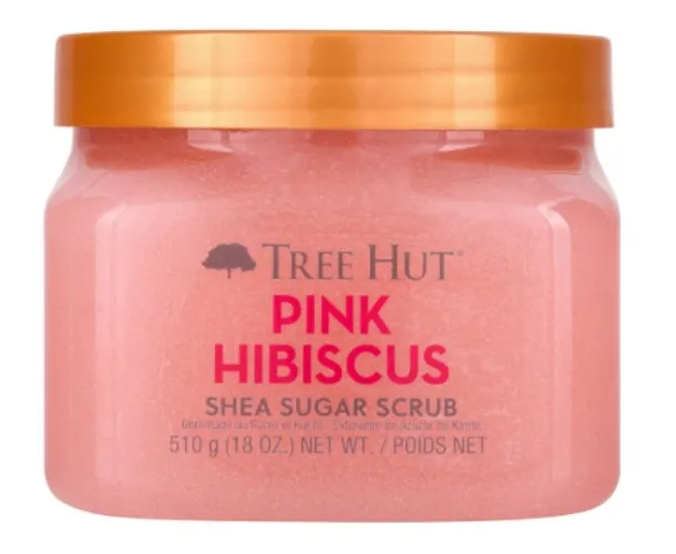 Naterra International Inc Tree Hut Pink Hibiscus Shea Butter Sugar Body Scrub  18 oz