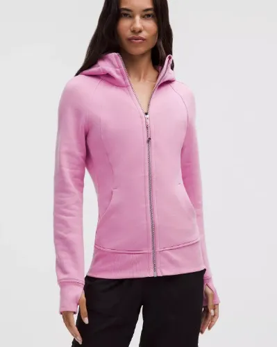 Scuba Full-Zip Hoodie - Pink Frosting