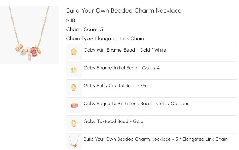 Build Your Own Beaded Charm Necklace