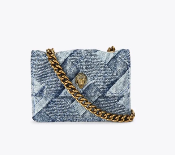 MICRO KENSINGTON Denim Cross Body Purse by KURT GEIGER LONDON