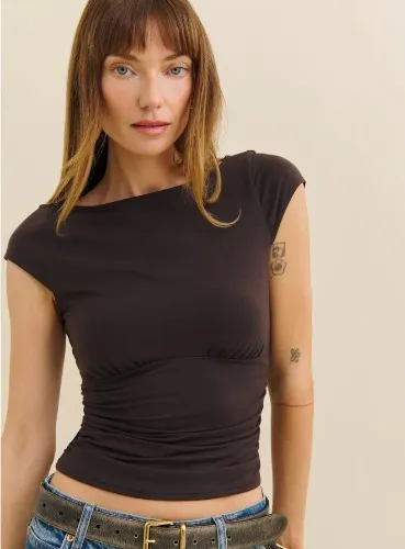 Madelyn Knit Top - Mole