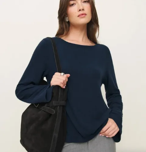Eternity Knit Top - Midnight