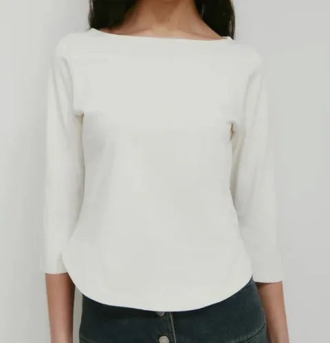 Women's Curved Hem 3/4 Sleeve | Kotn
