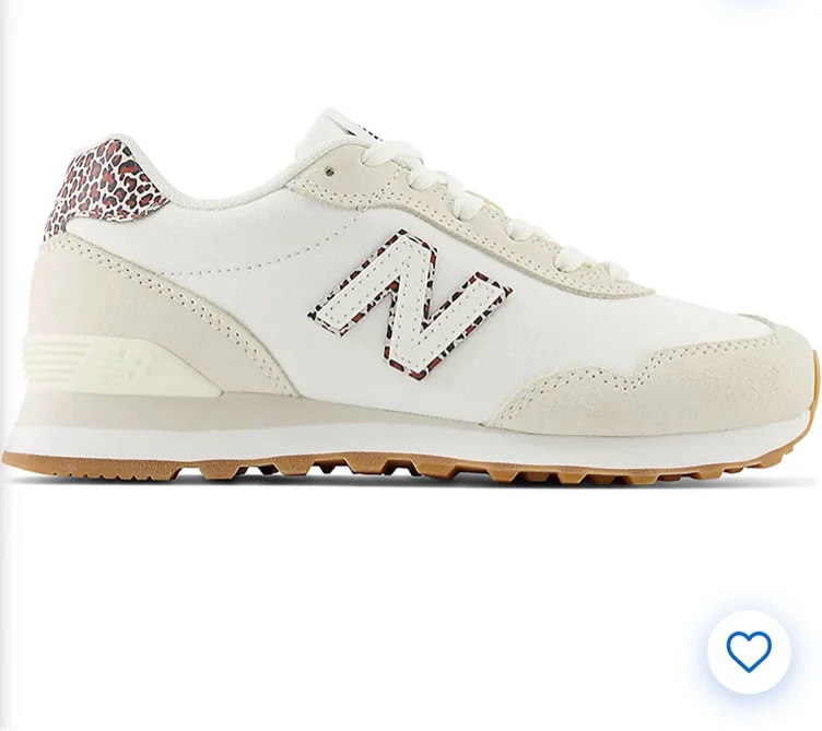 New Balance Women's 515 Retro Sneaker Cheetah / White
