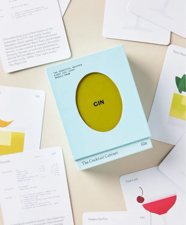 The Cocktail Cabinet: 50 Cocktail Recipes Card Deck