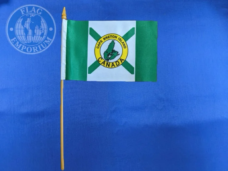 4x6 Cape Breton Econo Stick Flag, Polyester [CB046ECSTICK] - $1.75 : Flag Emporium - Buy Canada flags, International flags and Flagpoles, A World of Flags, Flagpoles and Accessories